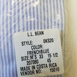 LLB Bean Dress shirt mens Blue